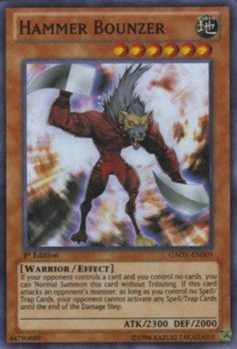 Hammer Bounzer GAOV-EN009 Super Rare Englisch