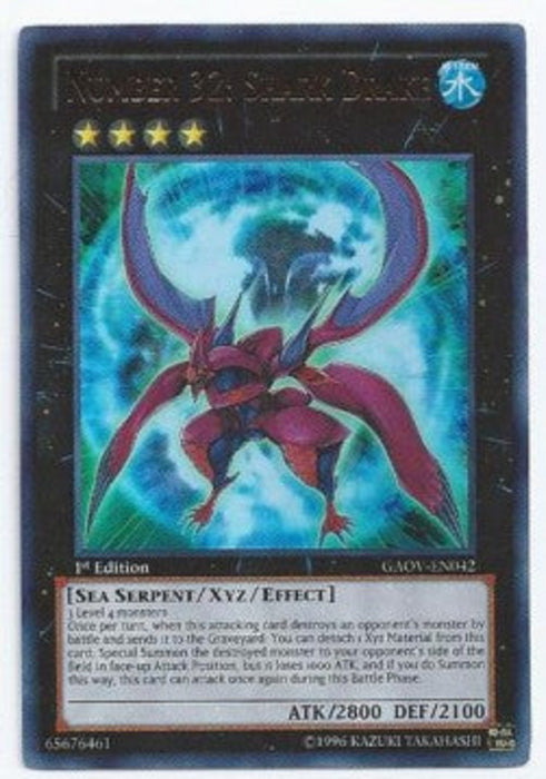 Number 32: Shark Drake (V.1) GAOV-EN042 Ultra Rare Englisch