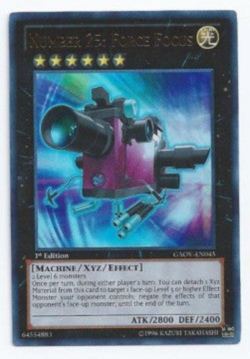 Number 25: Force Focus (V.1) GAOV-EN045 Ultra Rare Englisch