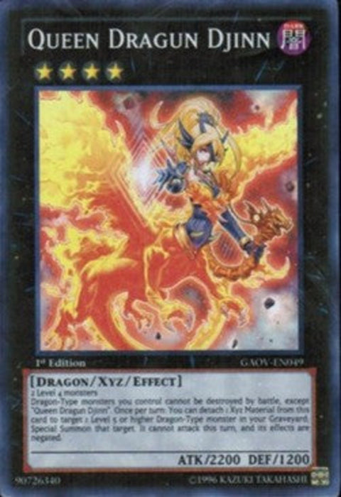 Queen Dragun Djinn GAOV-FR049 Super Rare Französisch