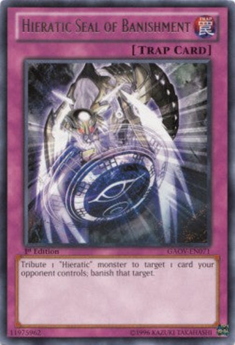 Hieratic Seal of Banishment GAOV-EN071 Rare Englisch