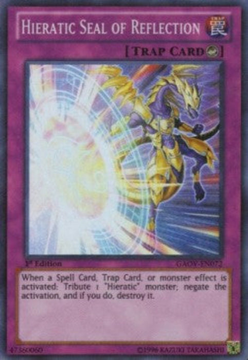 Hieratic Seal of Reflection GAOV-EN072 Super Rare Englisch