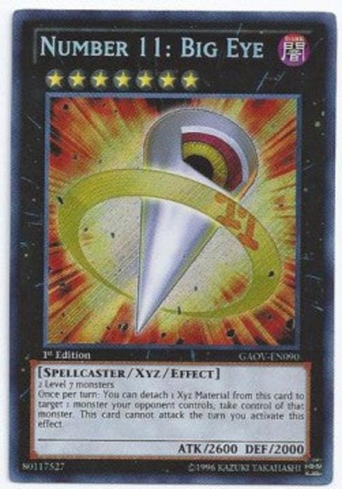 Number 11: Big Eye GAOV-EN090 Secret Rare Englisch
