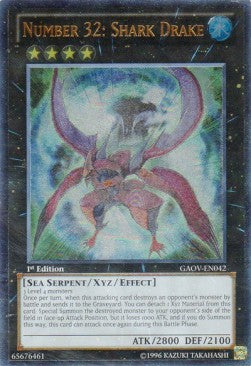 Number 32: Shark Drake (V.2) GAOV-EN042 Ultimate Rare Amerikanisch