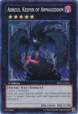 Adreus, Keeper of Armageddon (V.1) BP01-EN030 Rare Englisch