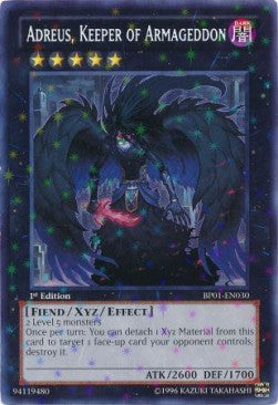 Adreus, Keeper of Armageddon (V.2) BP01-EN030 Starfoil Rare Englisch