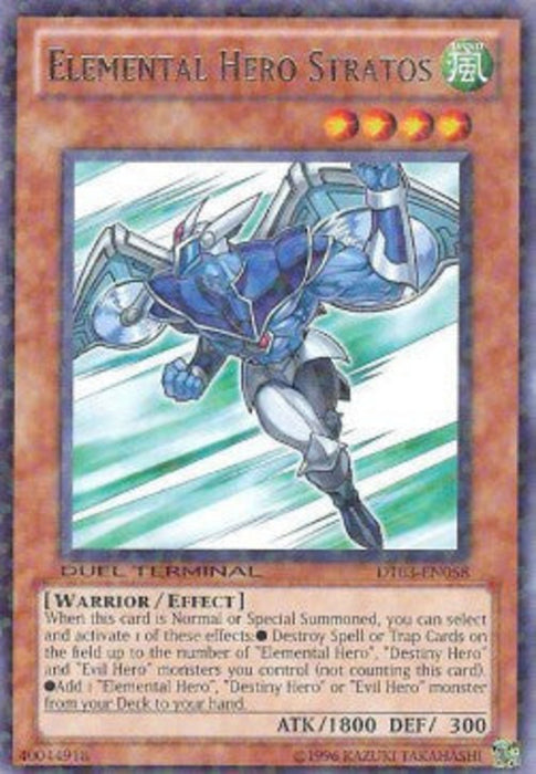 Elemental HERO Stratos DT03-EN058 Rare Englisch