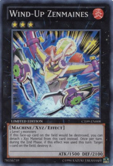 Wind-Up Zenmaines CT09-EN008 Super Rare Englisch