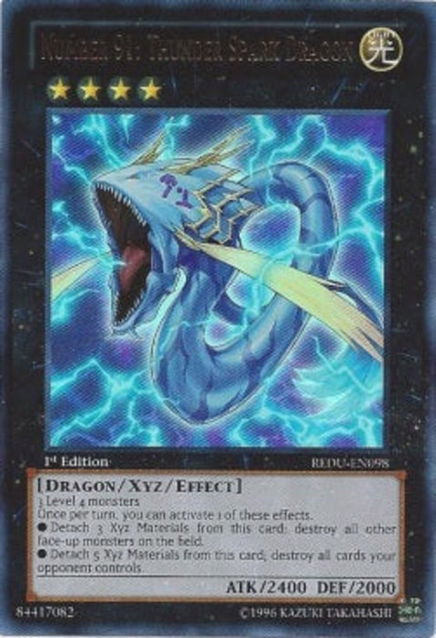 Number 91: Thunder Spark Dragon (V.1) REDU-EN098 Ultra Rare Amerikanisch