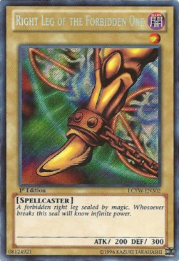 Right Leg of the Forbidden One LCYW-EN302 Secret Rare Englisch