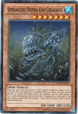 Superancient Deepsea King Coelacanth BATT-EN007 Starfoil Rare Englisch