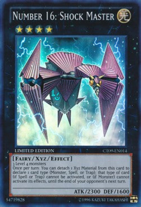Number 16: Shock Master CT09-EN014 Super Rare Englisch
