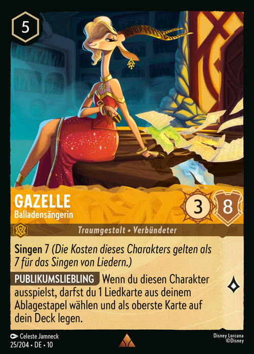 Gazelle - Balladensängerin 10WHI-025 Rare Deutsch
