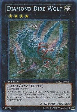 Diamond Dire Wolf CBLZ-EN051 Secret Rare Englisch