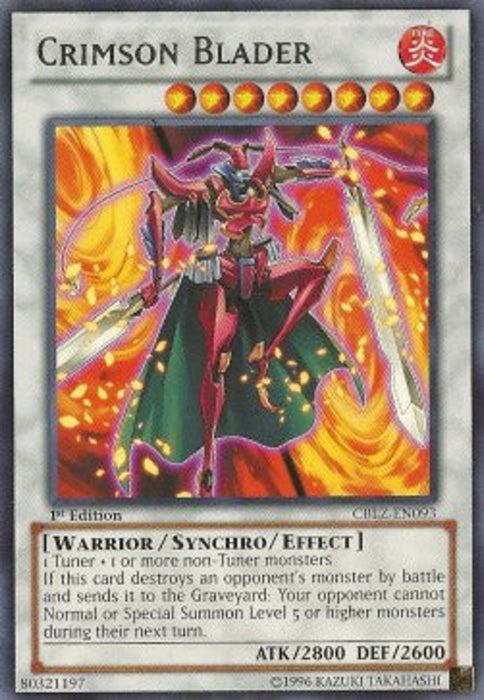 Crimson Blader CBLZ-EN093 Rare Englisch