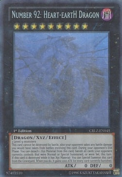 Number 92: Heart-eartH Dragon (V.3) CBLZ-EN045 Ghost Rare Englisch