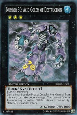 Number 30: Acid Golem of Destruction (V.) REDU-ENSE2 Super Rare Englisch