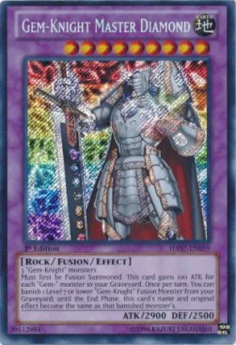 Gem-Knight Master Diamond HA07-EN059 Secret Rare Englisch
