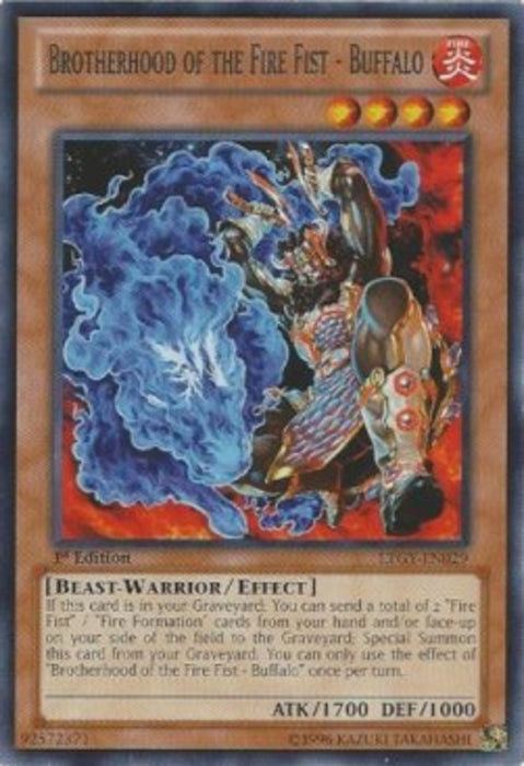 Brotherhood of the Fire Fist - Buffalo LTGY-EN029 Rare Englisch