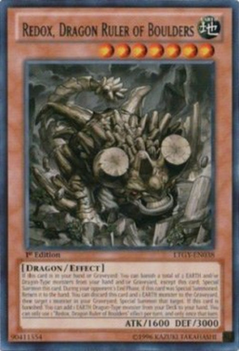 Redox, Dragon Ruler of Boulders LTGY-EN038 Rare Englisch