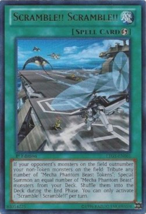 Scramble!! Scramble!! (V.1) LTGY-EN061 Ultra Rare Amerikanisch