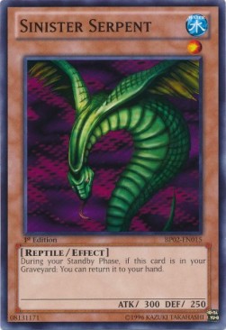 Sinister Serpent (V.1) BP02-EN015 Common Englisch