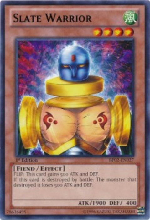 Slate Warrior (V.2) BP02-EN027 Rare Englisch