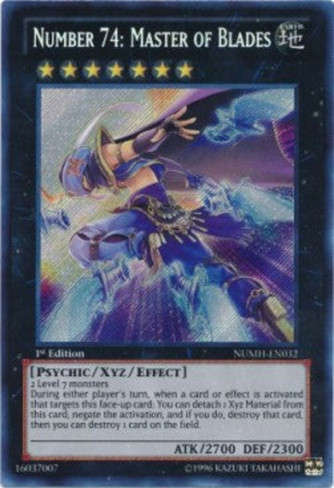 Number 74: Master of Blades NUMH-EN032 Secret Rare Englisch