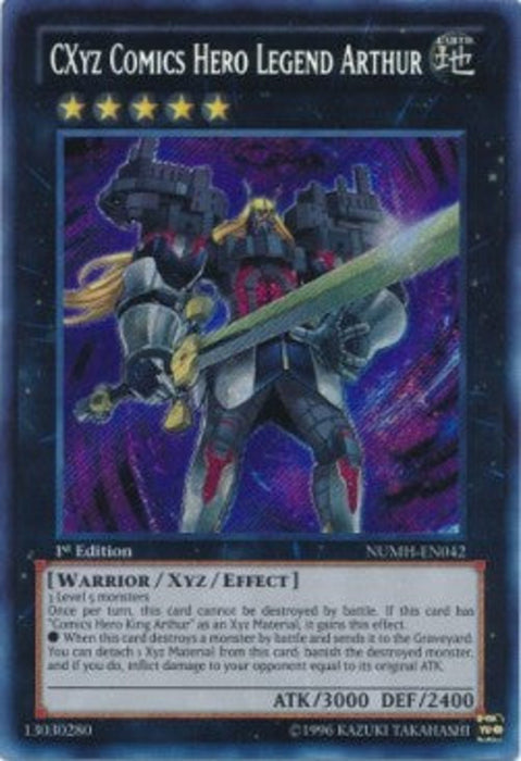 CXyz Comics Hero Legend Arthur NUMH-EN042 Secret Rare Englisch
