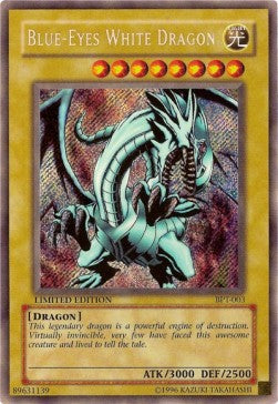 Blue-Eyes White Dragon (V.1) BPT-EN003 Secret Rare Englisch