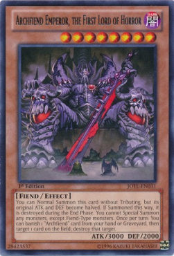 Archfiend Emperor, the First Lord of Horror (V.1) JOTL-EN031 Rare Englisch