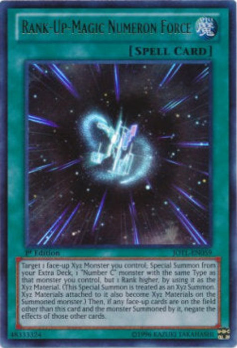 Rank-Up-Magic Numeron Force (V.1) JOTL-IT059 Ultra Rare Italienisch