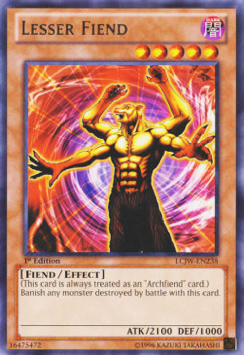 Lesser Fiend LCJW-EN238 Rare Englisch