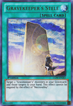 Gravekeeper's Stele LCJW-EN261 Ultra Rare Englisch