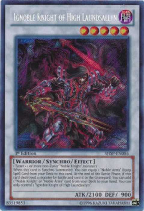 Ignoble Knight of High Laundsallyn SHSP-EN086 Secret Rare Englisch