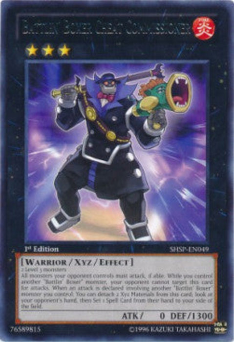 Battlin' Boxer Cheat Commissioner SHSP-EN049 Rare Englisch