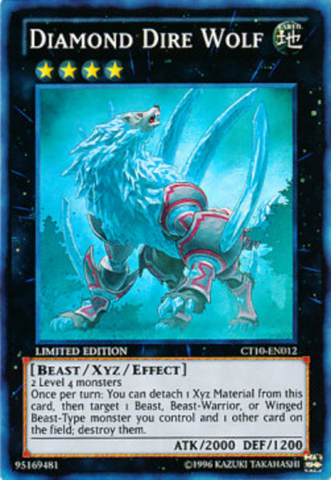 Diamond Dire Wolf CT10-EN012 Super Rare Englisch