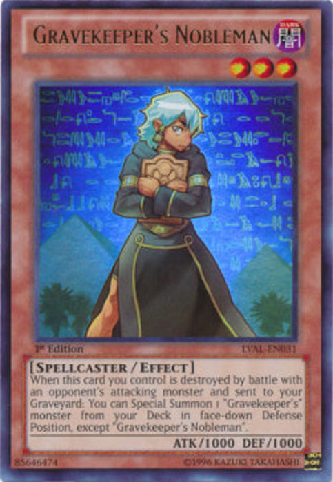 Gravekeeper's Nobleman LVAL-EN031 Ultra Rare Englisch