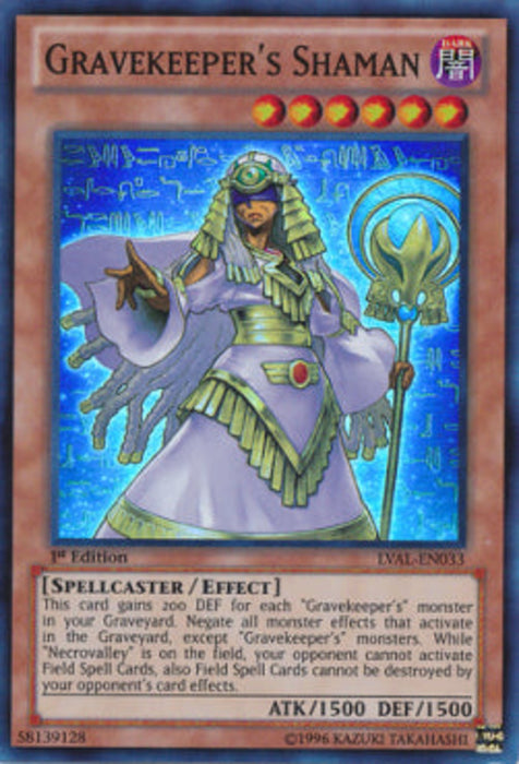 Gravekeeper's Shaman LVAL-EN033 Super Rare Englisch