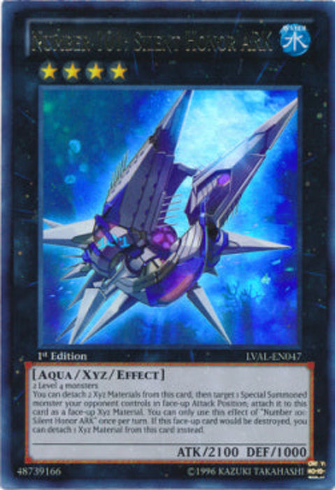 Number 101: Silent Honor ARK (V.1) LVAL-EN047 Ultra Rare Englisch