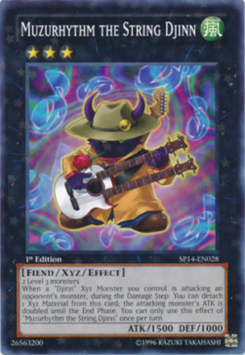 Muzurhythm the String Djinn (V.2) SP14-EN028 Starfoil Rare Englisch