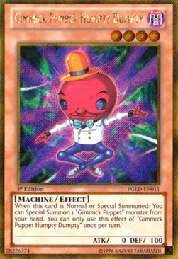 Gimmick Puppet Humpty Dumpty PGLD-EN011 Gold Secret Rare Englisch