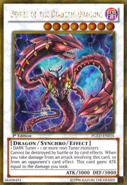 Beelze of the Diabolic Dragons PGLD-EN016 Gold Secret Rare Englisch