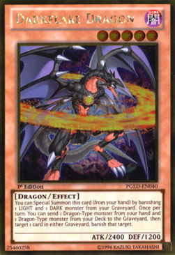 Darkflare Dragon PGLD-EN040 Gold Rare Englisch