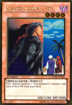 Gravekeeper's Spy PGLD-EN082 Gold Rare Englisch