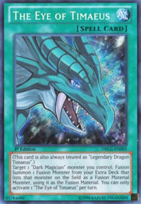 The Eye of Timaeus DRLG-EN005 Secret Rare Englisch