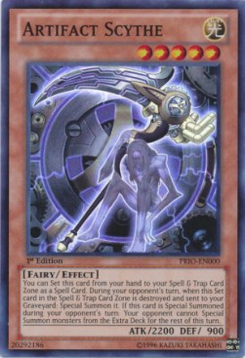 Artifact Scythe (V.1) PRIO-EN000 Super Rare Englisch