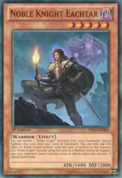 Noble Knight Eachtar PRIO-EN082 Super Rare Amerikanisch
