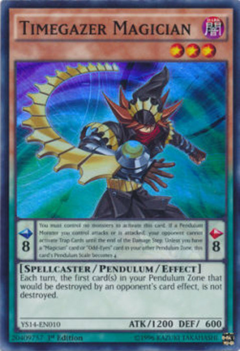 Timegazer Magician YS14-EN010 Super Rare Amerikanisch