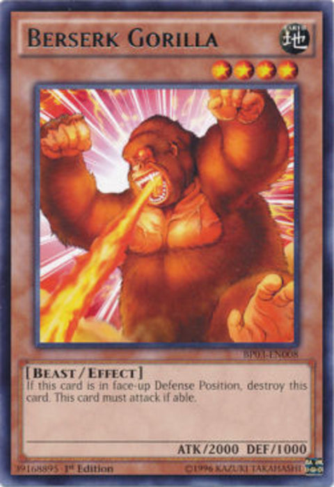 Berserk Gorilla (V.1) BP03-EN008 Rare Englisch